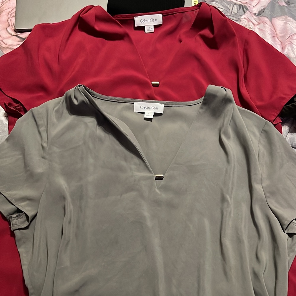 Womens large Calvin Klein shirts
